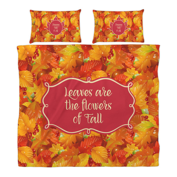 Fall Leaves Duvet Cover Set - King - Alt Approval