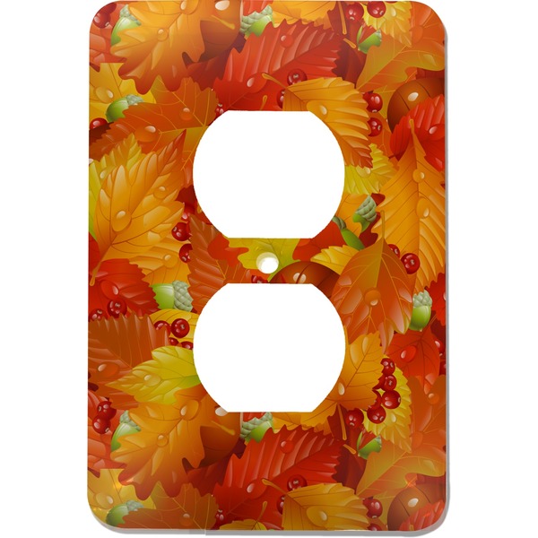 Custom Fall Leaves Electric Outlet Plate