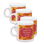 Fall Leaves Single Shot Espresso Cups - Set of 4