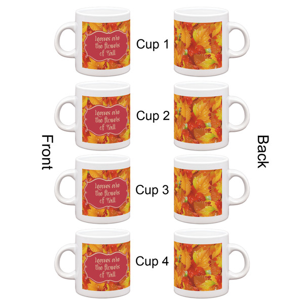 Fall Leaves Espresso Cup Set of 4 - Apvl