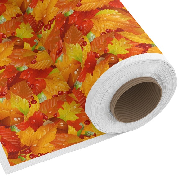 Custom Fall Leaves Fabric by the Yard - Spun Polyester Poplin