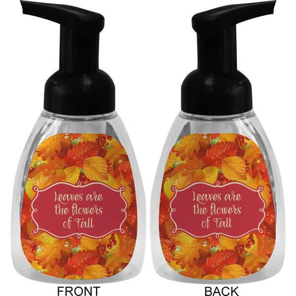 Fall Leaves Foam Soap Bottle (Front & Back)