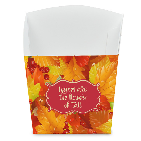 Custom Fall Leaves French Fry Favor Boxes