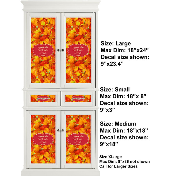 Fall Leaves Full Cabinet (Show Sizes)