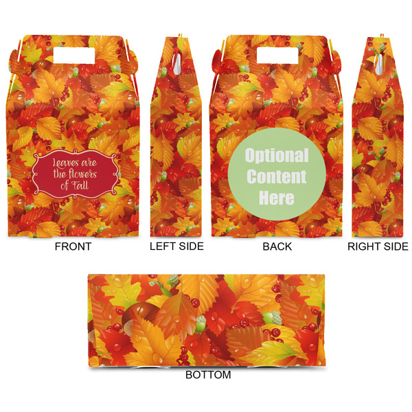 Fall Leaves Gable Favor Box - Approval