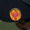 Fall Leaves Golf Ball Marker Hat Clip - Gold - On Hat