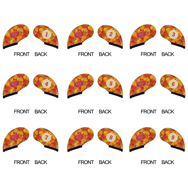 Fall Leaves Golf Club Covers - APPROVAL (set of 9)