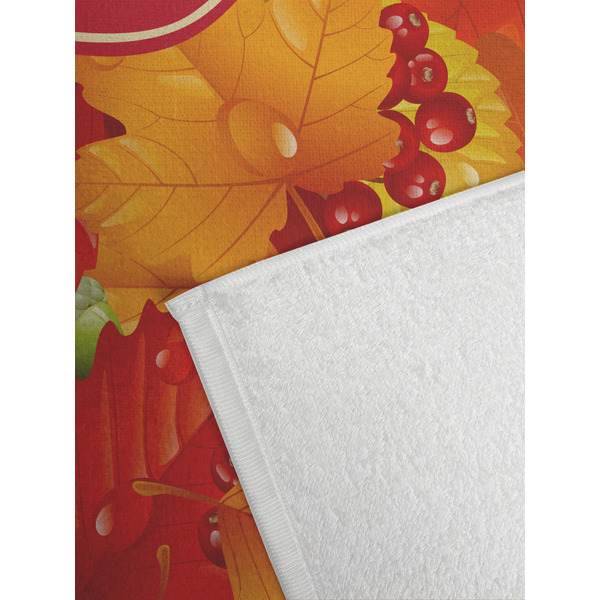 Fall Leaves Golf Towel - Detail