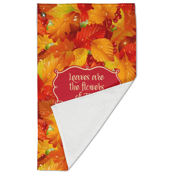 Fall Leaves Golf Towel - Folded (Large)