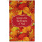Fall Leaves Golf Towel (Personalized) - APPROVAL (Small Full Print)