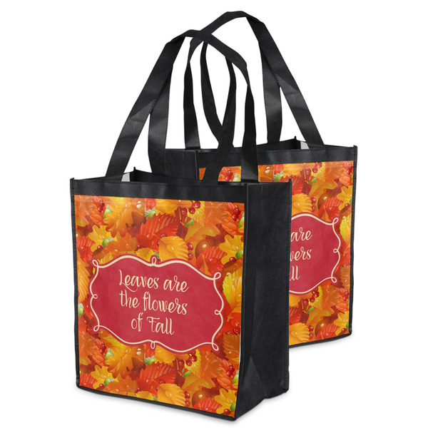 Fall Leaves Grocery Bag - MAIN