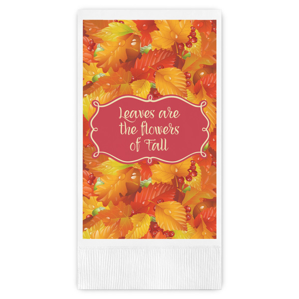 Custom Fall Leaves Guest Towels - Full Color