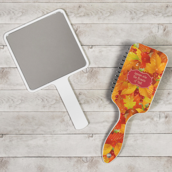 Fall Leaves Hair Brush - In Context