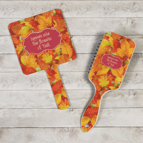 Fall Leaves Hand Mirrors - In Context