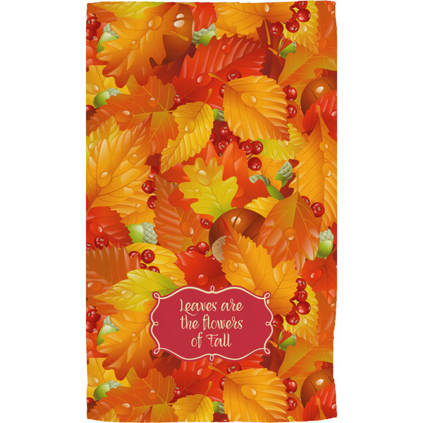 Fall Leaves Hand Towel (Personalized) Full