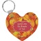 Fall Leaves Heart Keychain (Personalized)