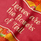 Fall Leaves Hooded Baby Towel- Detail Close Up