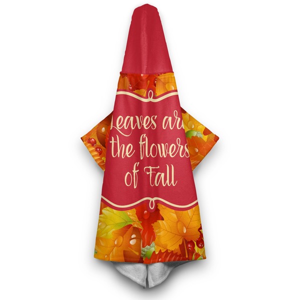Fall Leaves Hooded Towel - Hanging