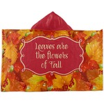 Fall Leaves Kids Hooded Towel
