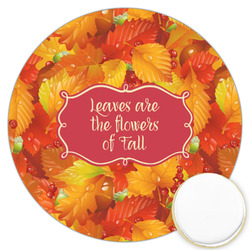 Fall Leaves Printed Cookie Topper - 3.25" (Personalized)
