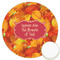 Fall Leaves Icing Circle - Large - Front