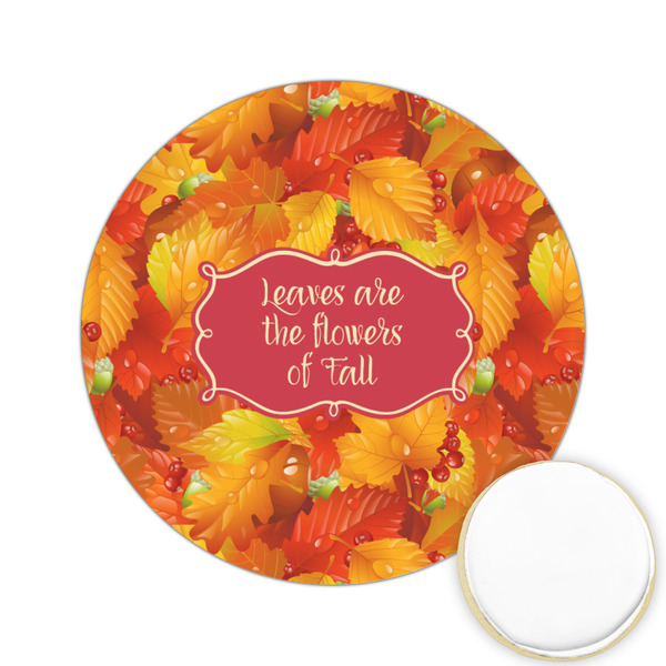 Custom Fall Leaves Printed Cookie Topper - 2.15" (Personalized)