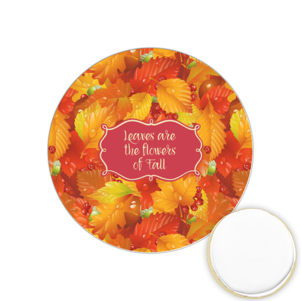 Custom Fall Leaves Printed Cookie Topper - 1.25" (Personalized)