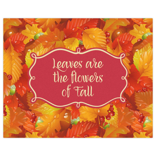 Fall Leaves Indoor / Outdoor Rug - 8'x10' - Front Flat