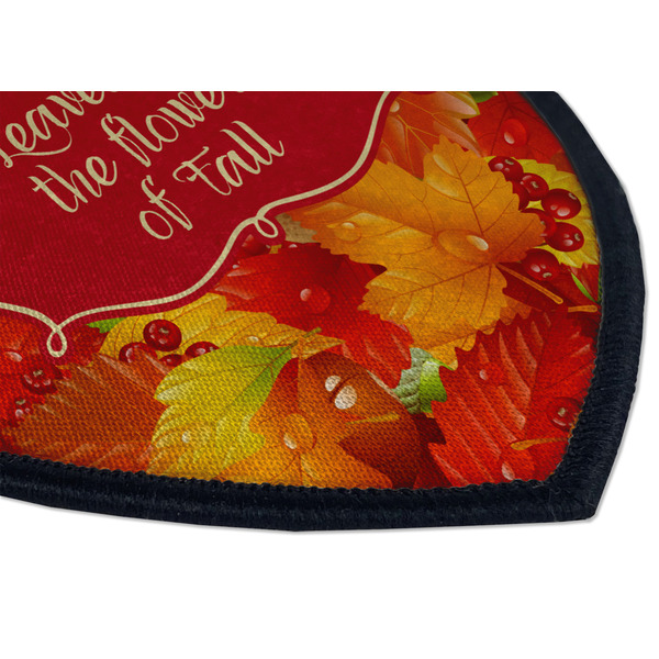Fall Leaves Iron on Shield 3 Detail