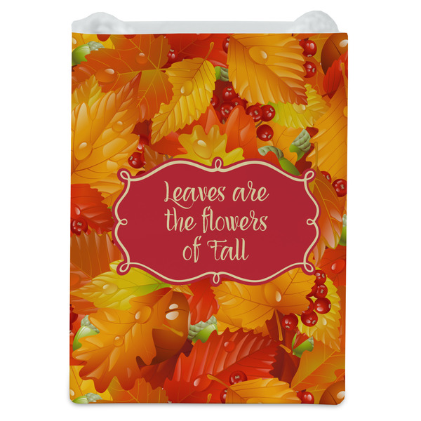 Fall Leaves Jewelry Gift Bag - Gloss - Front