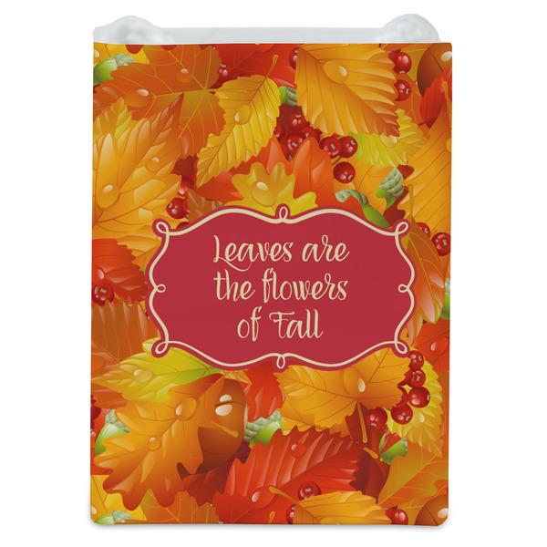 Fall Leaves Jewelry Gift Bag - Matte - Front