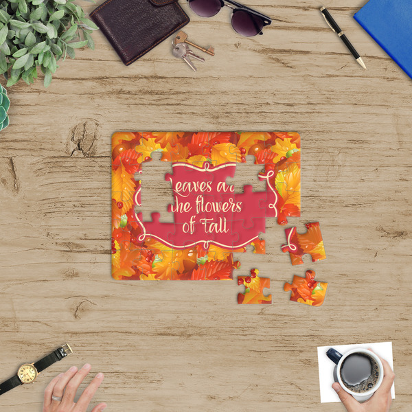 Fall Leaves Jigsaw Puzzle 30 Piece - In Context