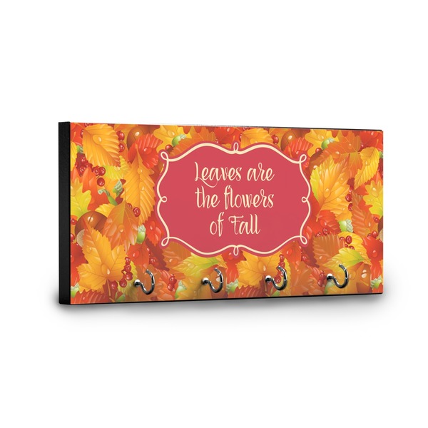 Fall Leaves Key Hanger - Front View with Hooks