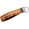 Fall Leaves Webbing Keychain FOB with Metal