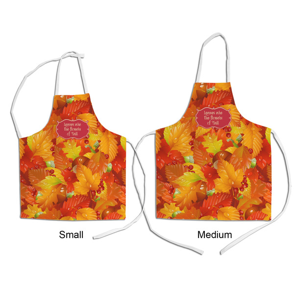 Fall Leaves Kid's Aprons - Comparison