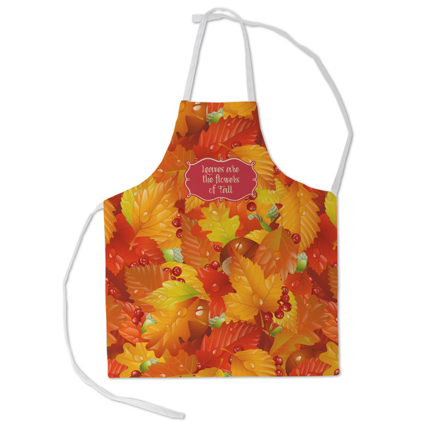 Custom Fall Leaves Kid's Apron - Small
