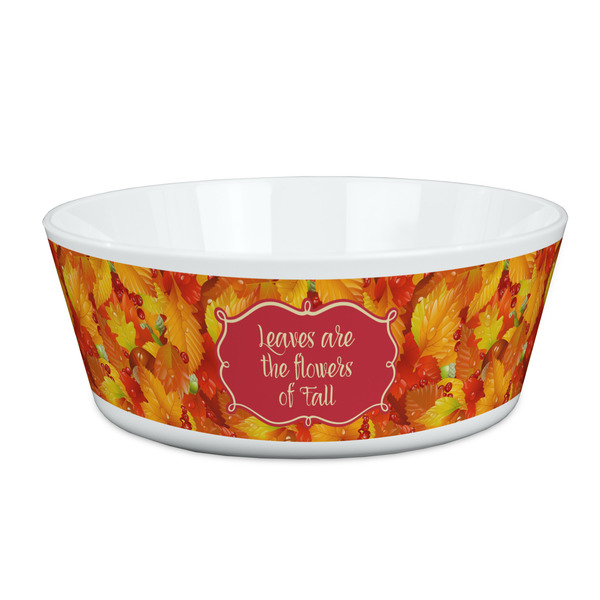 Custom Fall Leaves Kid's Bowl