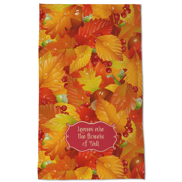 Fall Leaves Kitchen Towel - Poly Cotton - Full Front