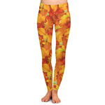 Fall Leaves Ladies Leggings - 2X-Large
