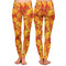 Fall Leaves Ladies Leggings - Front and Back