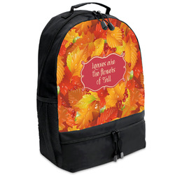 Fall Leaves Backpacks - Black