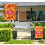 Fall Leaves Large Garden Flag - Single Sided