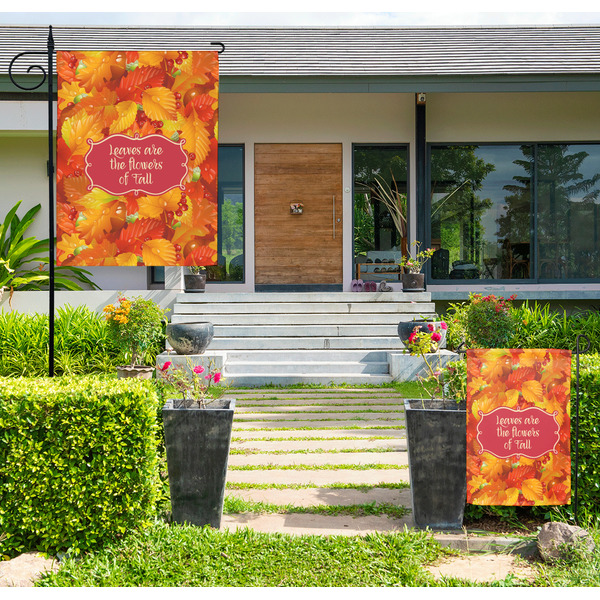 Fall Leaves Large Garden Flag - LIFESTYLE