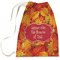 Fall Leaves Large Laundry Bag - Front View