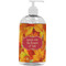 Fall Leaves Plastic Soap / Lotion Dispenser (16 oz - Large - White)