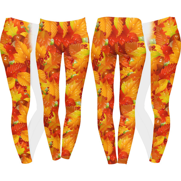 Fall Leaves Leggings Turn Around - Apvl