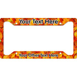 Fall Leaves License Plate Frame - Style A