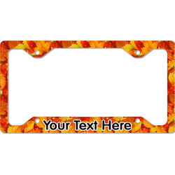 Fall Leaves License Plate Frame - Style C