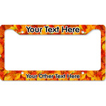 Fall Leaves License Plate Frame - Style B