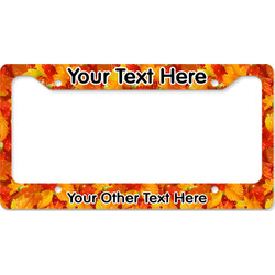 Fall Leaves License Plate Frame - Style B